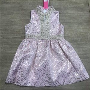 Lilly Pulitzer NWT Mini Franci Metallic Pink SZ 5